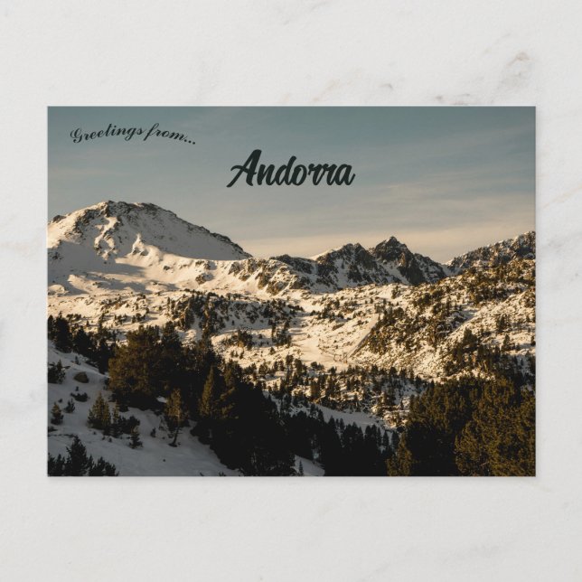 Mountains in Andorra Postcard (Front)