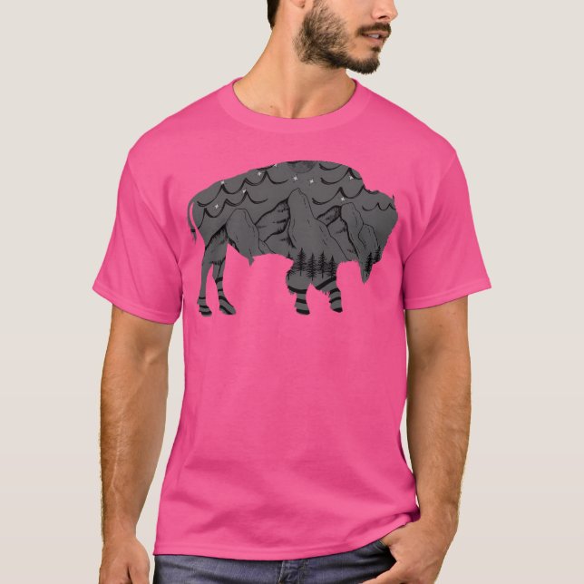 Mountains In Buffalo T-Shirt (Front)