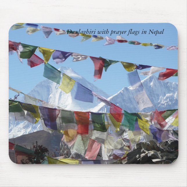 Mountains in Nepal Mouse Pad (Front)