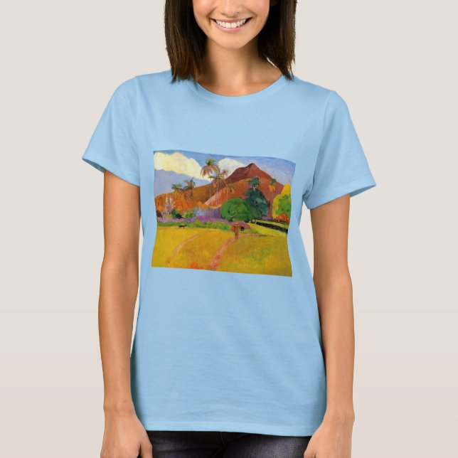 'Mountains in Tahiti' - Paul Gauguin T-Shirt (Front)