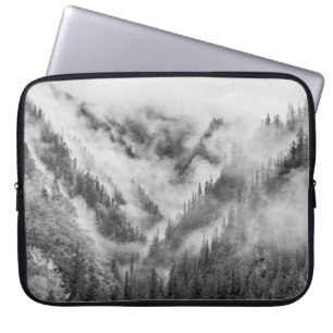 Mountains in the mist. laptop sleeve