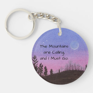 Mountains Key Ring