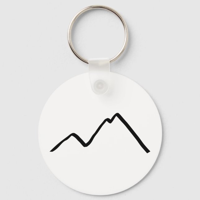 Mountains Key Ring (Front)