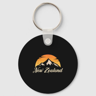 Mountains Kiwi Rugby Lover Gift New Zealand Key Ring