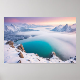 Mountains Landscape Majestic Picturesque Nature Poster