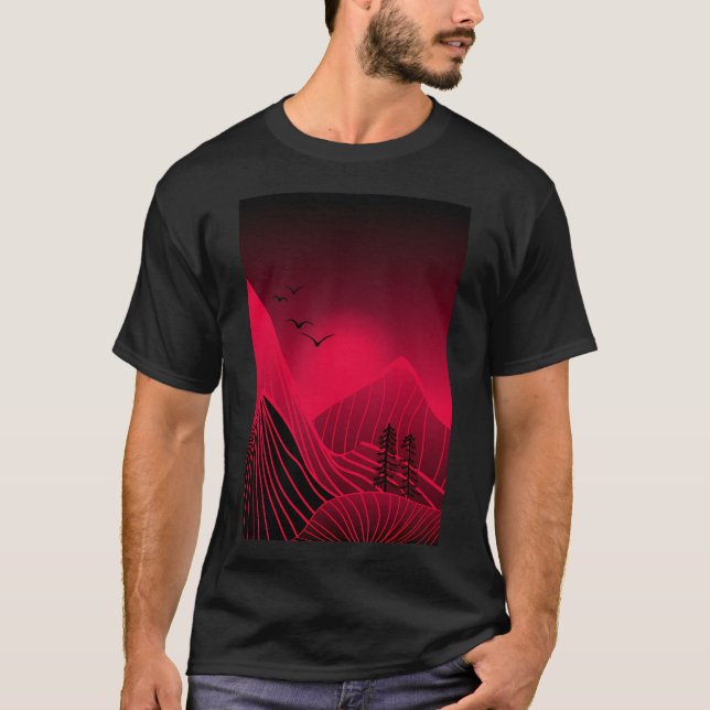 Mountains Landscape T-Shirt (Front)
