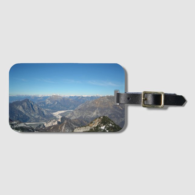 Mountains Luggage Tag (Front Horizontal)