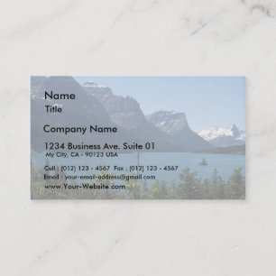 Mountains Maontana Glacier Parks Business Card