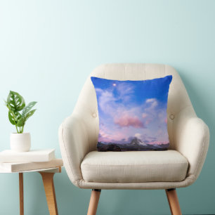 Mountains Matterhorn & Lake Stellisee Cushion