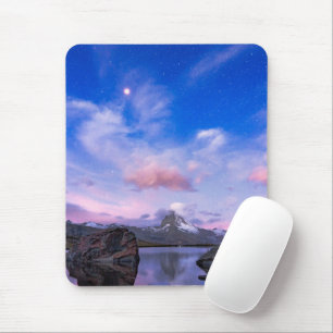 Mountains   Matterhorn & Lake Stellisee Mouse Pad