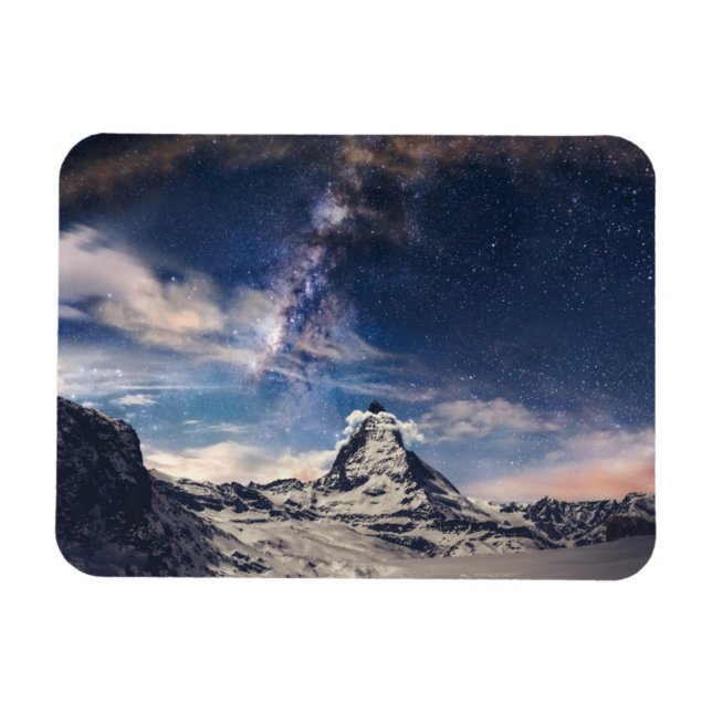 Mountains | Matterhorn Zermatt Switzerland Magnet (Horizontal)
