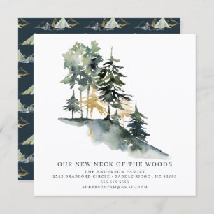 Mountains   Modern Moving Announcement