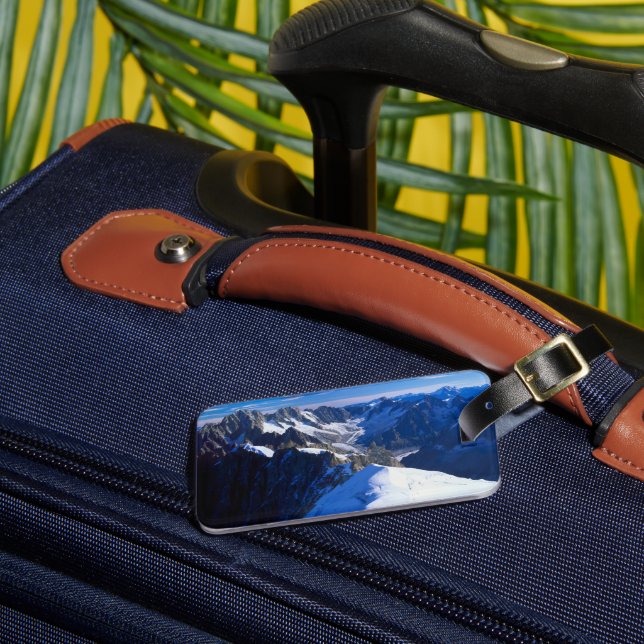 Mountains | Mont Blanc, European Alps Luggage Tag (Front Insitu 3)