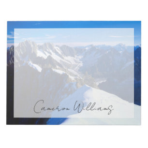 Mountains Mont Blanc, European Alps Notepad
