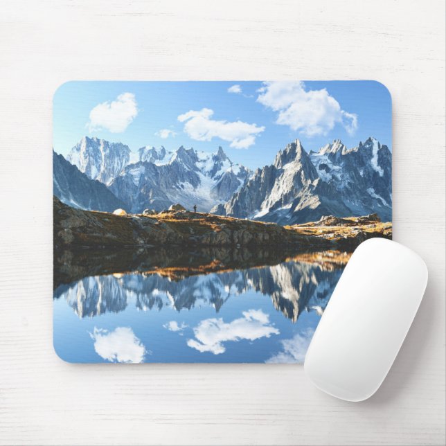 Mountains | Mont Blanc Massif, France Mouse Pad (With Mouse)