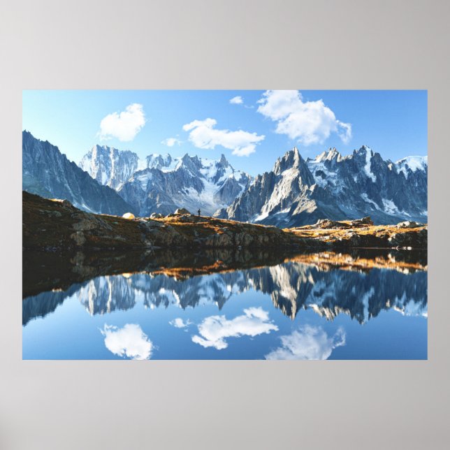 Mountains | Mont Blanc Massif, France Poster (Front)