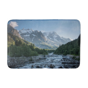Mountains Mont Blanc Massif, Italy Bath Mat