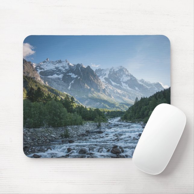 Mountains | Mont Blanc Massif, Italy Mouse Pad (With Mouse)