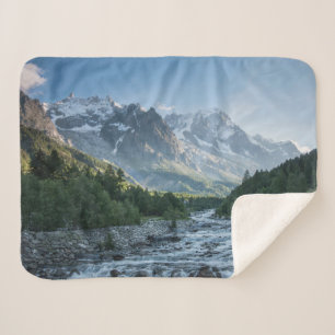 Mountains Mont Blanc Massif, Italy Sherpa Blanket