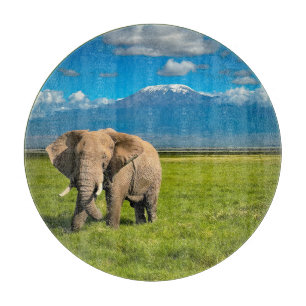 Mountains   Mount Kilimanjaro Tanzania, Africa Cutting Board
