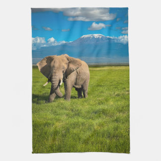 Mountains | Mount Kilimanjaro Tanzania, Africa Tea Towel