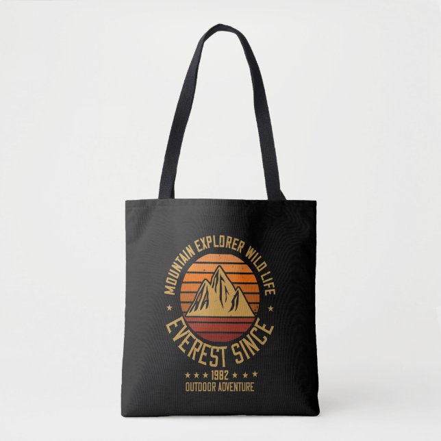 Mountains - Mountain Explorer Wildlife Since 1982 Tote Bag (Front)
