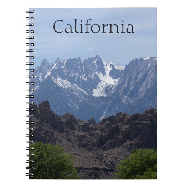 Mountains of California Notebook (Front)