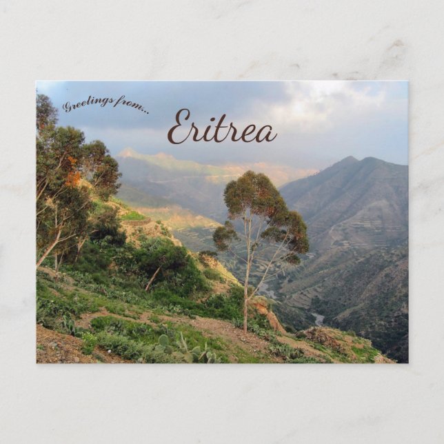 Mountains of Eritrea Africa Postcard (Front)