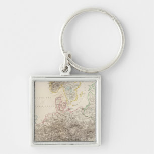 Mountains of Europe Key Ring