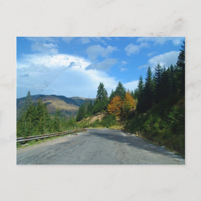 Mountains of Moldova in autumn Postcard (Front)