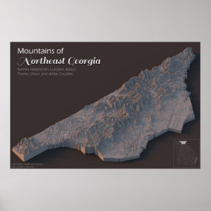Mountains of Northeast Georgia Poster