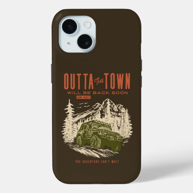 Mountains Offroad Out of Town Case-Mate iPhone Case (Back)