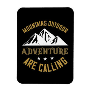 Mountains Outdoor Adventure Are Calling Magnet