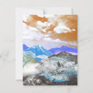 Mountains (photo montage) 2 card