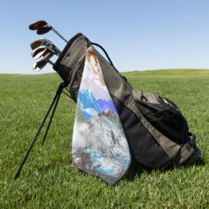 Mountains (photo montage) 2 golf towel