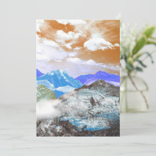 Mountains (photo montage) 2 thank you card