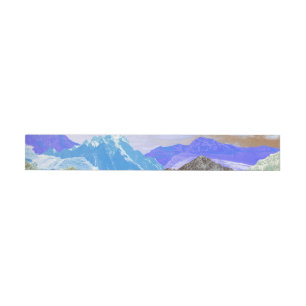 Mountains (photo montage) 2 wrap around label