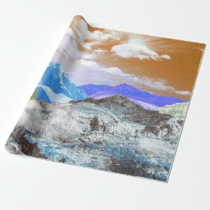 Mountains (photo montage) 2 wrapping paper