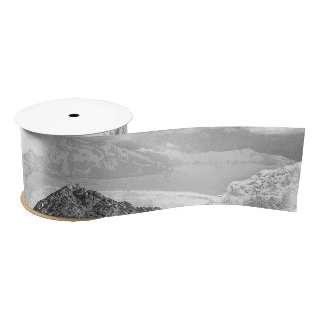 Mountains (photo montage) 3 satin ribbon (Spool)