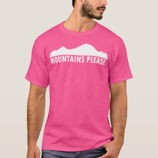 Mountains Please Baseball Sleeve T-Shirt