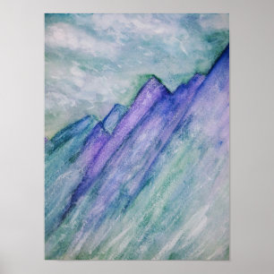 Mountains Print 12 × 16"