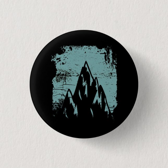 Mountains Retro Design 3 Cm Round Badge (Front)