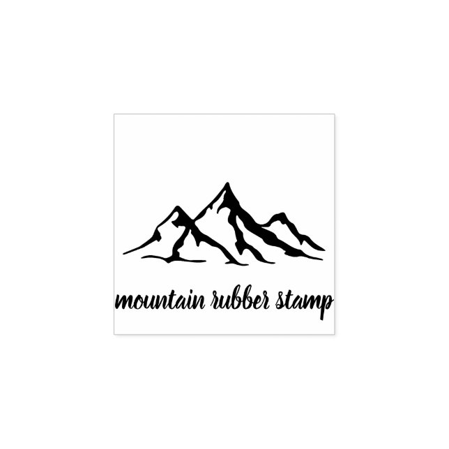Mountains Rubber Stamp (Imprint)