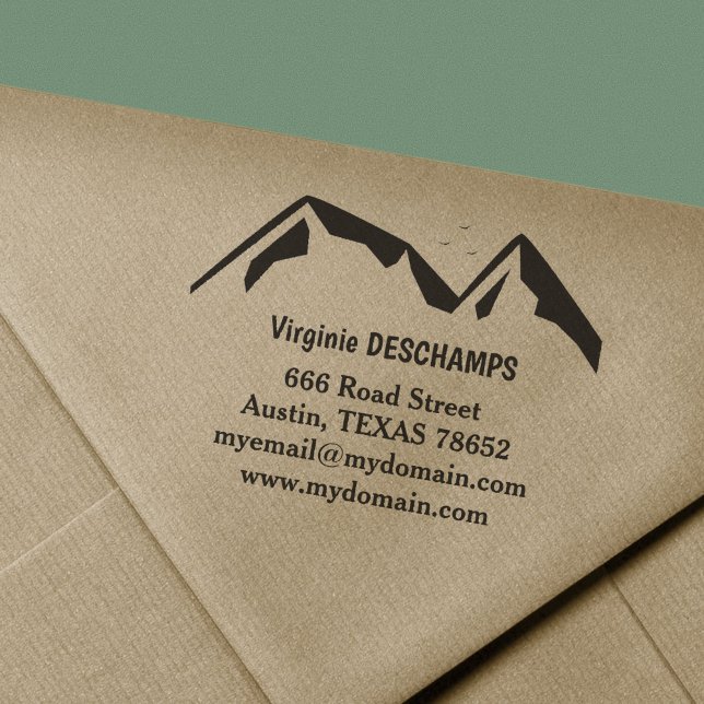 Mountains Rubber Stamp (Mountains Rubber Stamp)