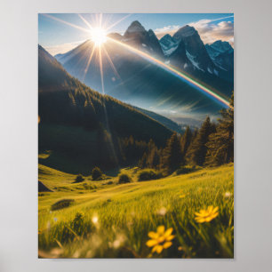 mountains scenery poster