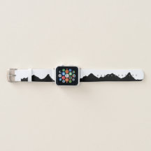 mountains silhouette Apple watch band