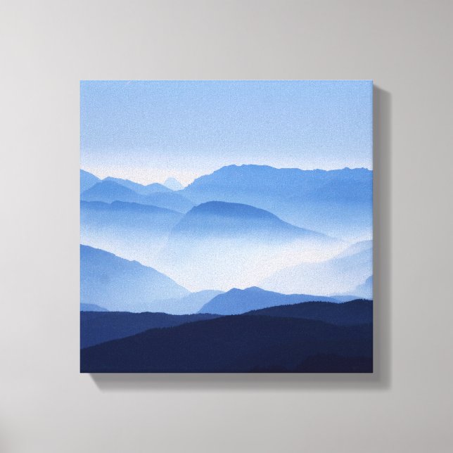 Mountains silhouette canvas print (Front)