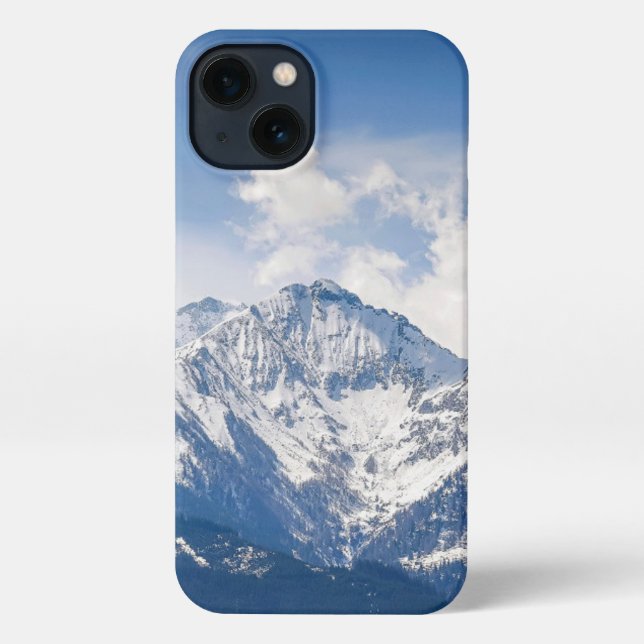 Mountains Sky Snow Clouds   iPhone Case (Back)