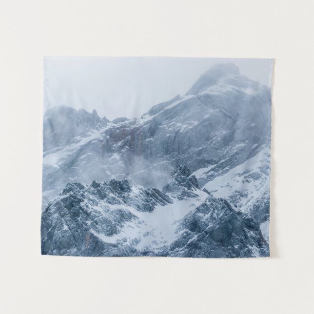 Mountains snow and fog tapestry (Front (Horizontal))