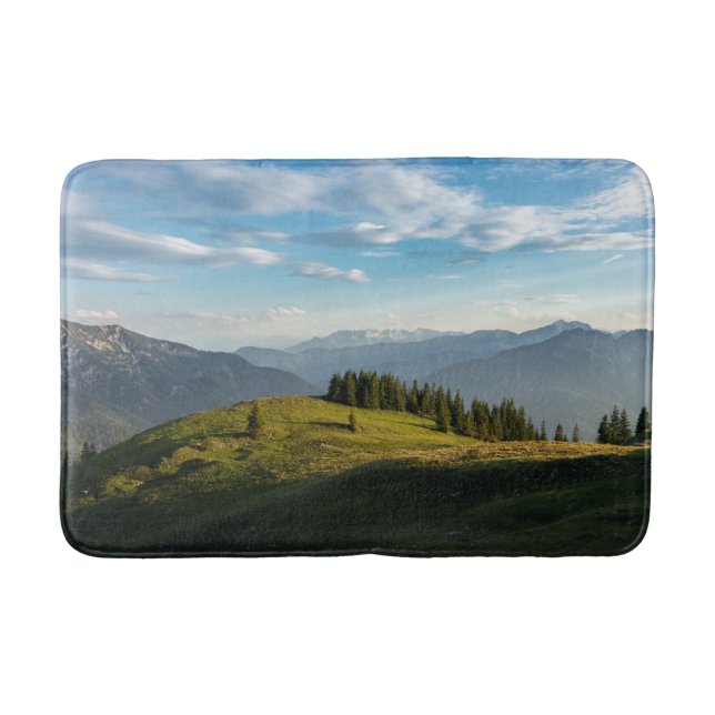 Mountains | Spitzingsee Lake, Swiss Alps Bath Mat (Front)